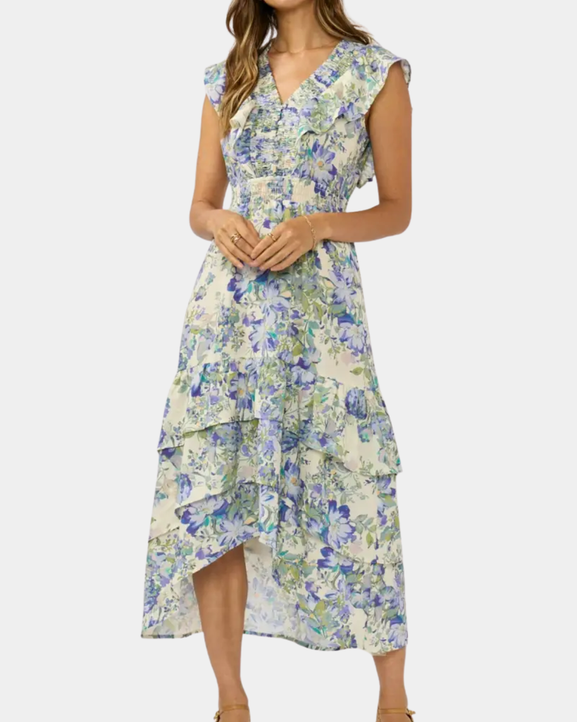 Smocked Tiered Dress