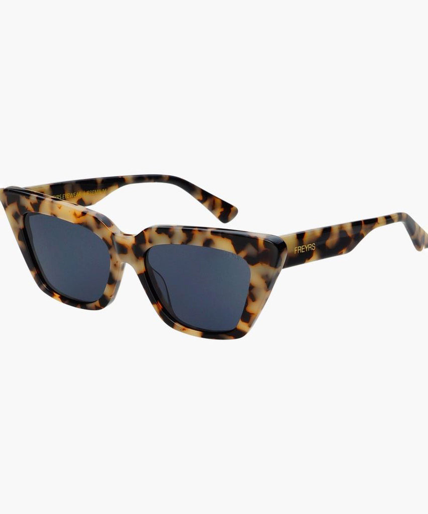 Freyrs Vista Acetate Cat Eye Sunglasses Milky Tortoise She She Boutique