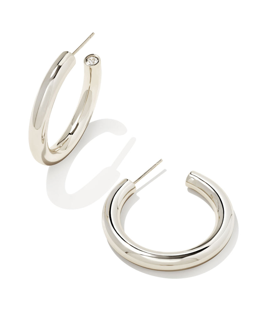 Kendra Scott Colette Hoop Earrings - Silver