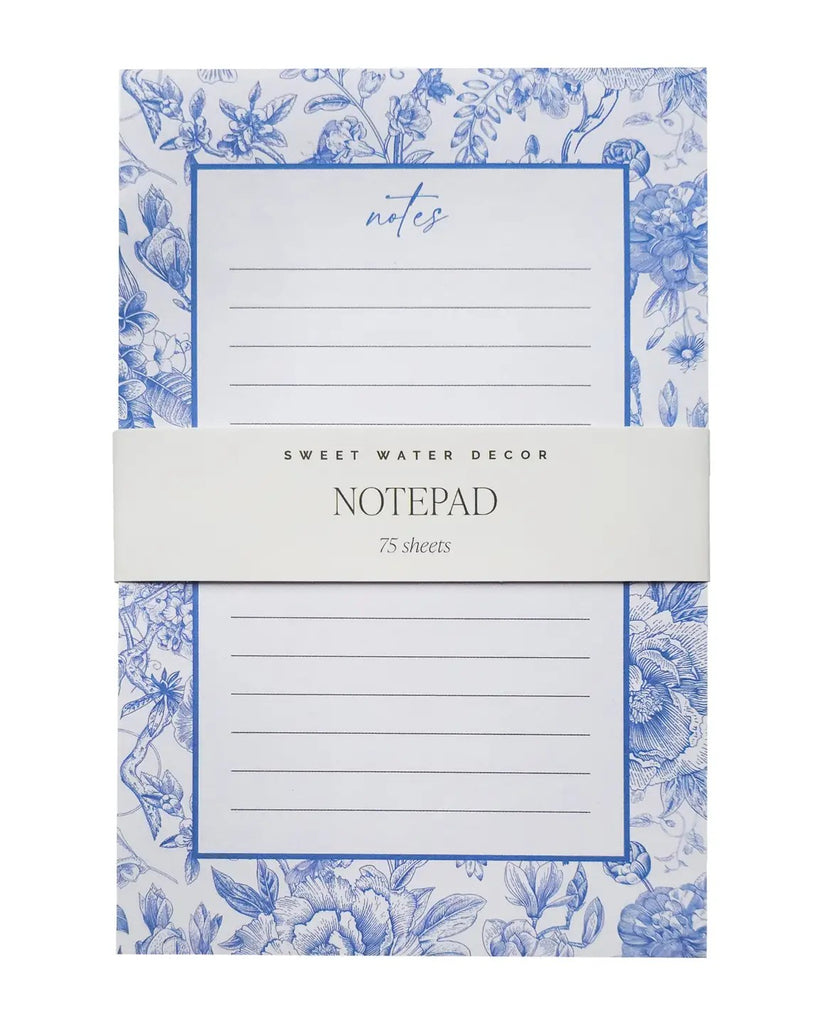 She H Notepad Notepad - Blue Delft – She She Boutique