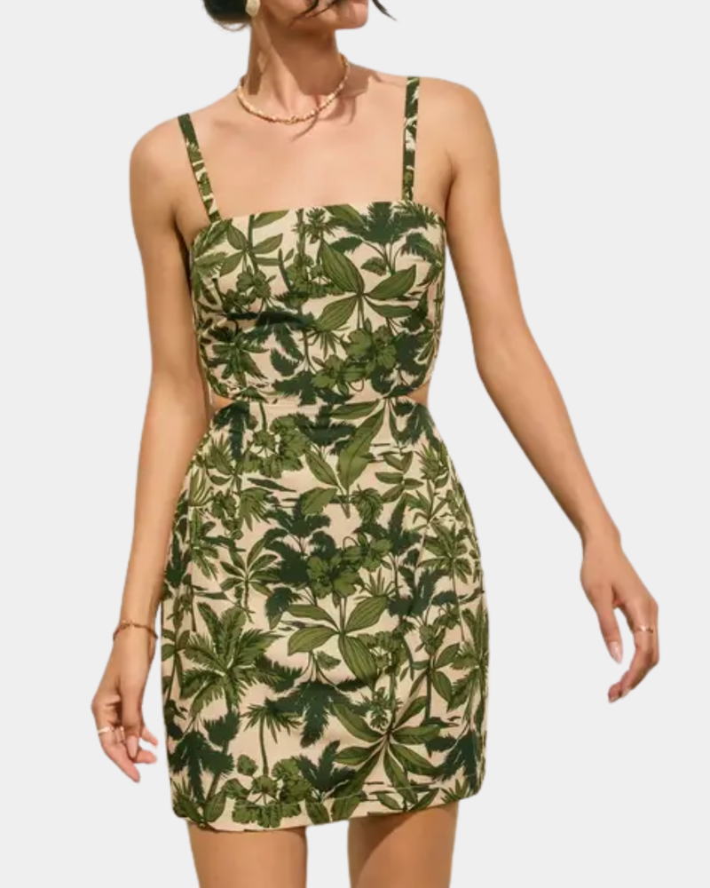 green basque dress Ladivine C155