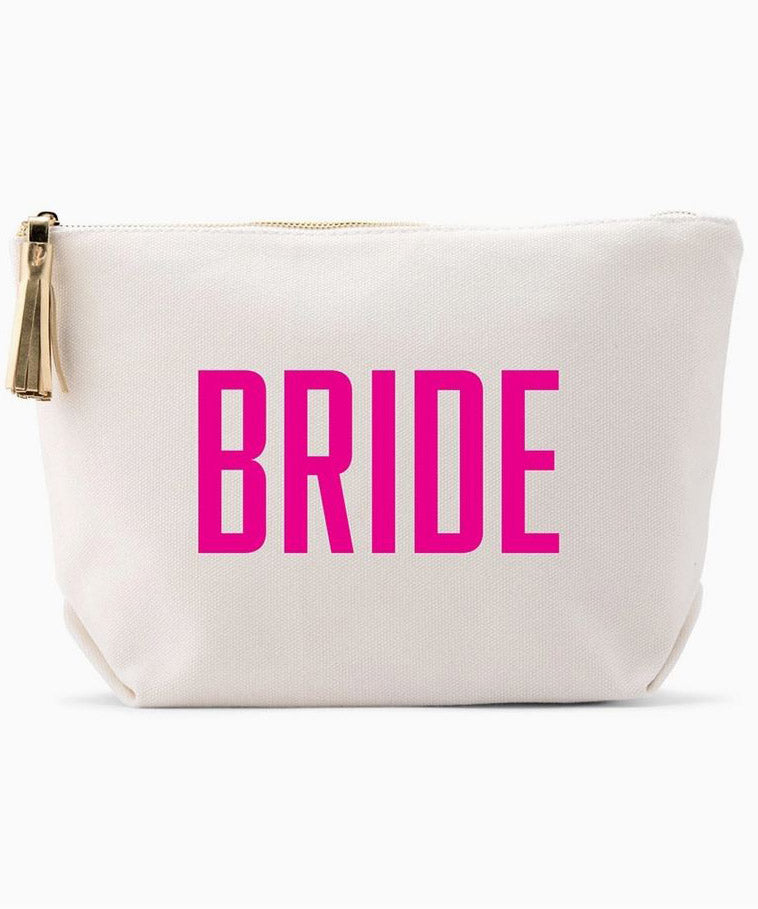 Buy Bride Makeup Bag, Bride Gift, Bride Cosmetic Bag, Engagement Gift, Bride  Makeup Zipper Pouch, Bridal Shower, Engagement Gift Online at Low Prices in  India - Amazon.in
