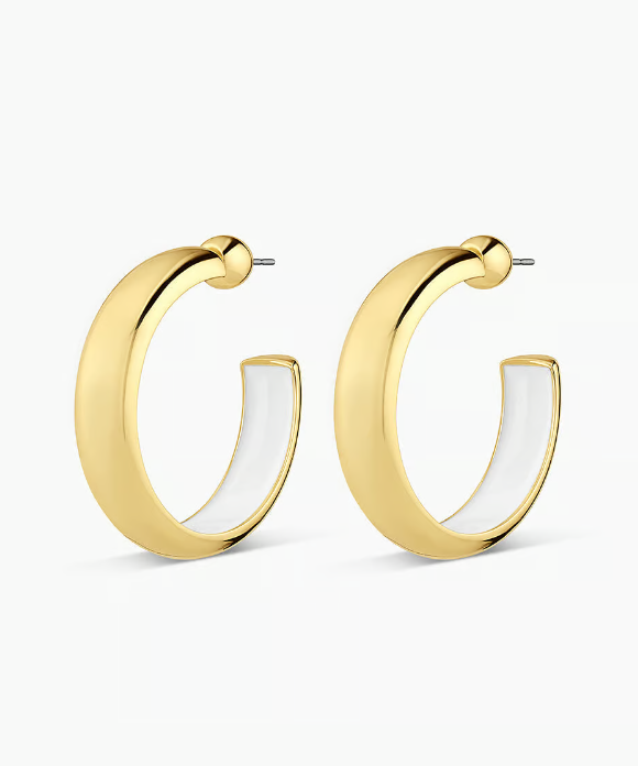 Carter Small Hoops Earring in Gold Plated, Women's by Gorjana