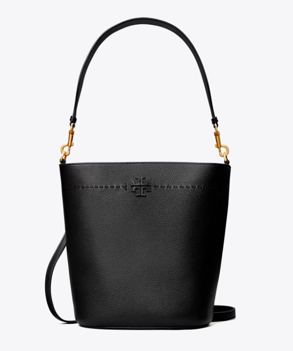 Tory Burch McGraw Bucket Bag - Black – She She Boutique