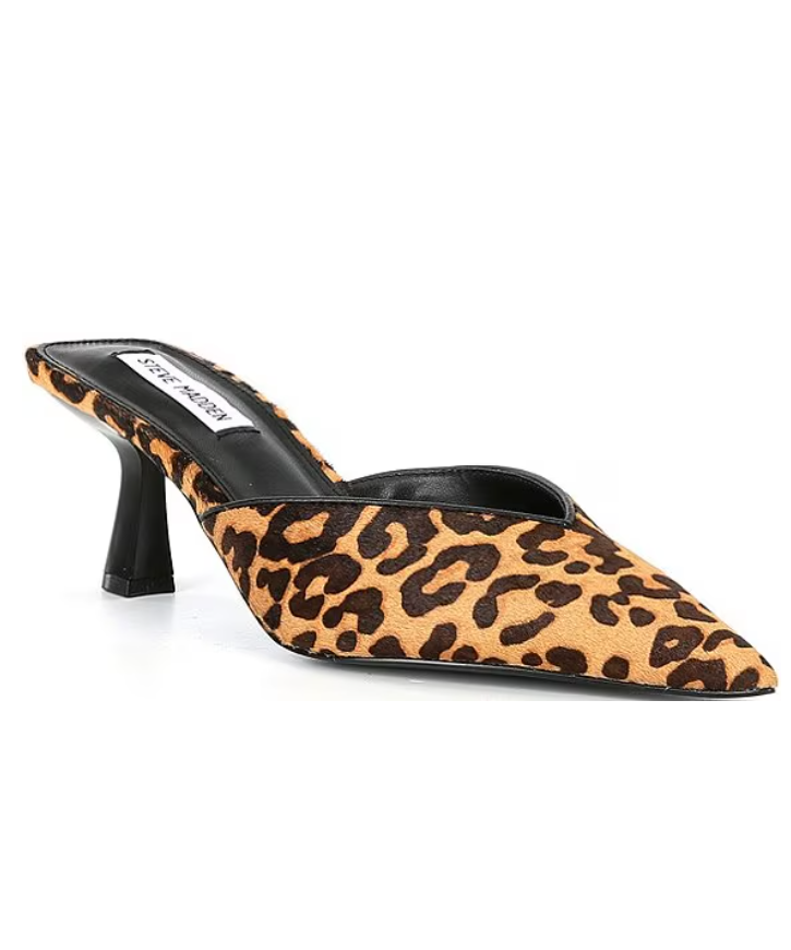 Steve Madden Mod Mules Leopard She She Boutique