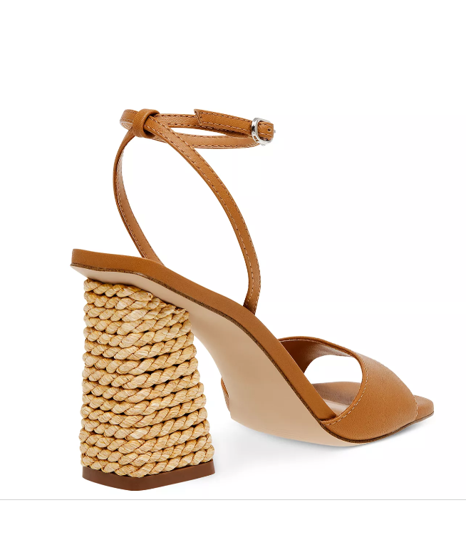 Steve Madden Rozlyn Raffia Block Heel Tan FINAL SALE She She