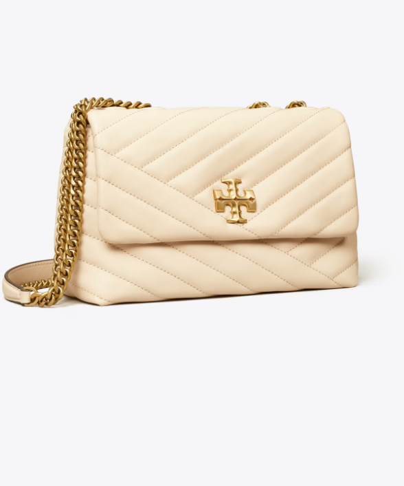 Tory Burch Women's New Cream Ivory Kira Convertible Shoulder Bag Handbag:  Handbags