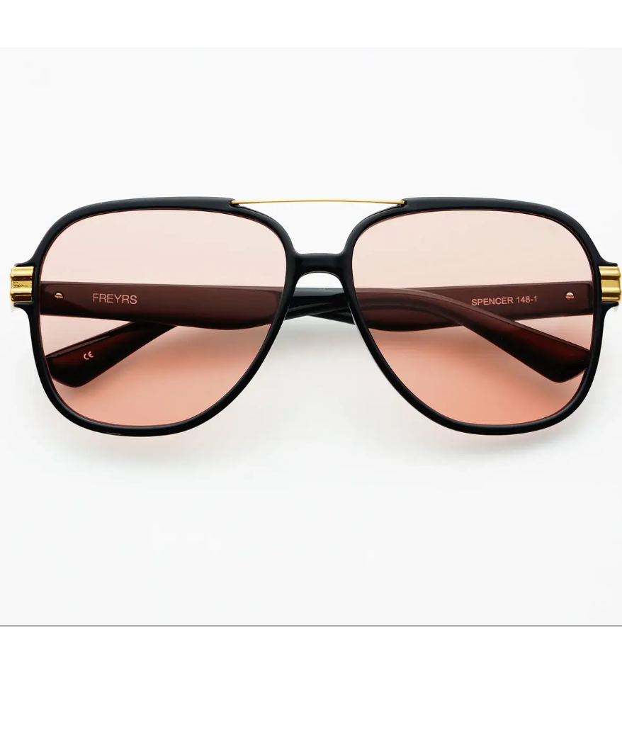 Freyrs Spencer Sunglasses Black Pink She She Boutique